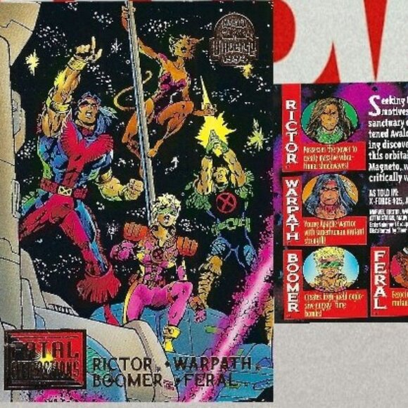 1994 Marvel Trading Cards -Full Set of 9 - Fatal Attraction - Picture 5 of 11